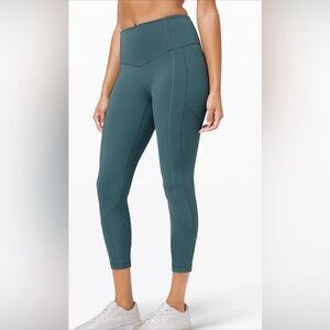 Lululemon All the right places, high rise crop, 23 inches, with pockets, size 4